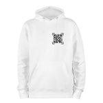 White QR Code Hoodie