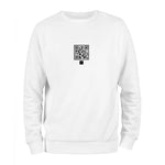White QR Code Sweatshirt