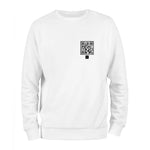 White QR Code Sweatshirt