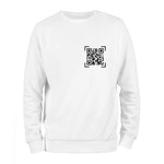 White QR Code Sweatshirt