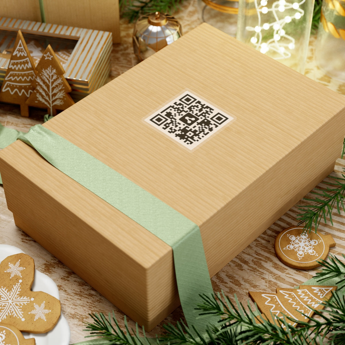 QR Code Sticker-Accessories-Printify-christmas qr code shirt, christmas qr shirt