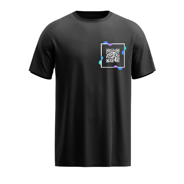Black QR Code T-Shirt