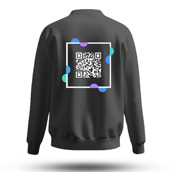 Black QR Code Sweatshirt