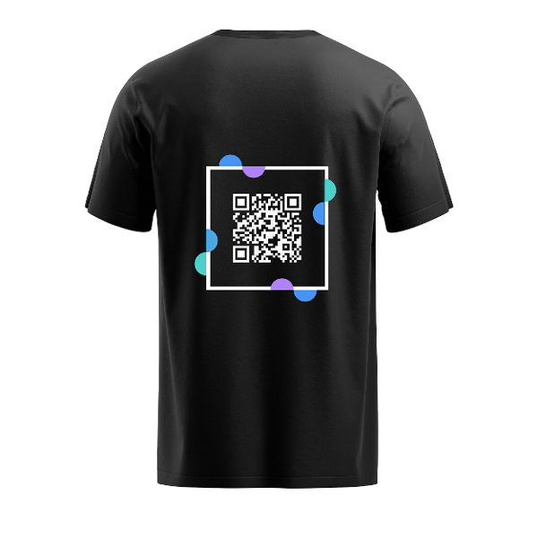 Black QR Code T-Shirt