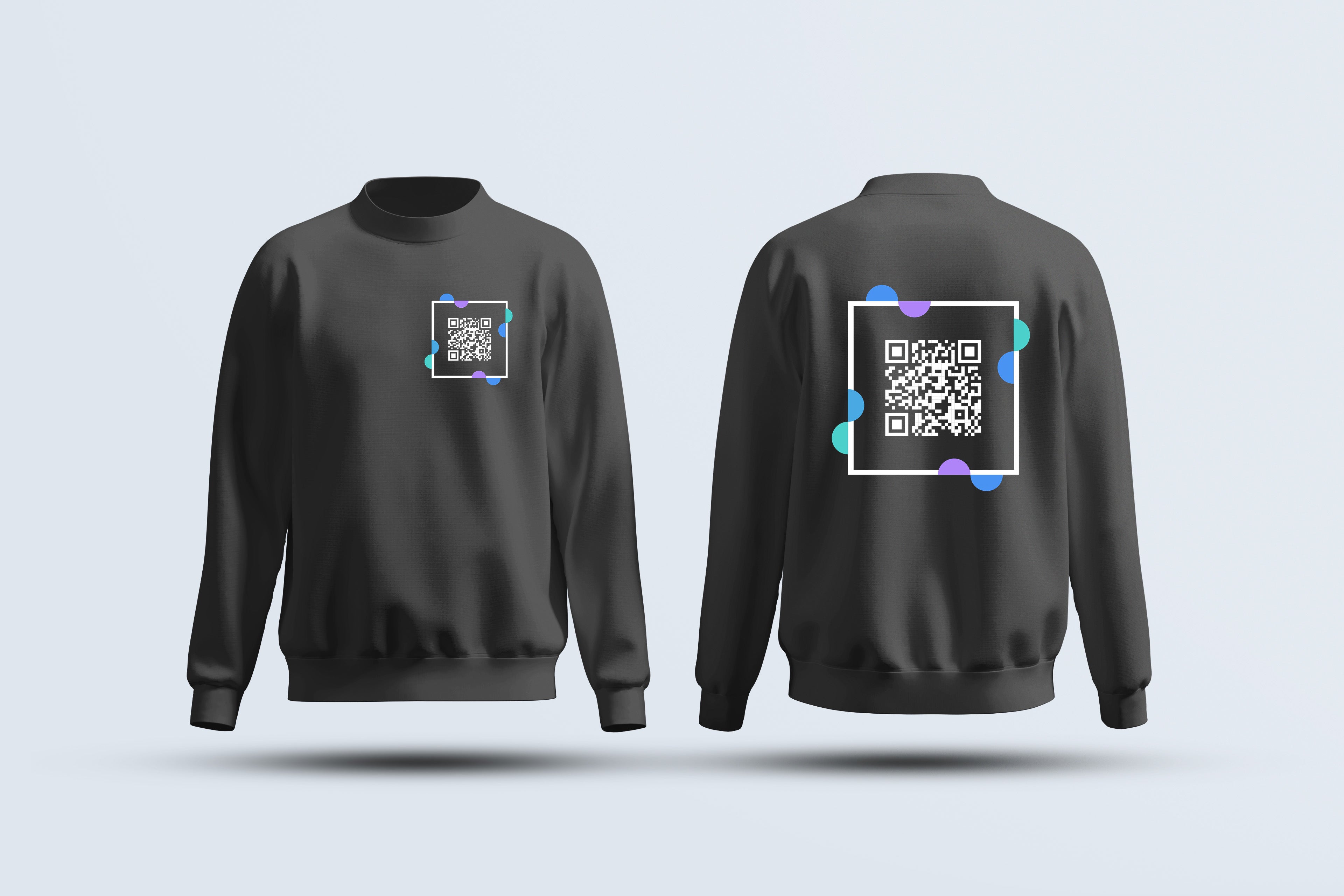 Black QR Code Sweatshirt