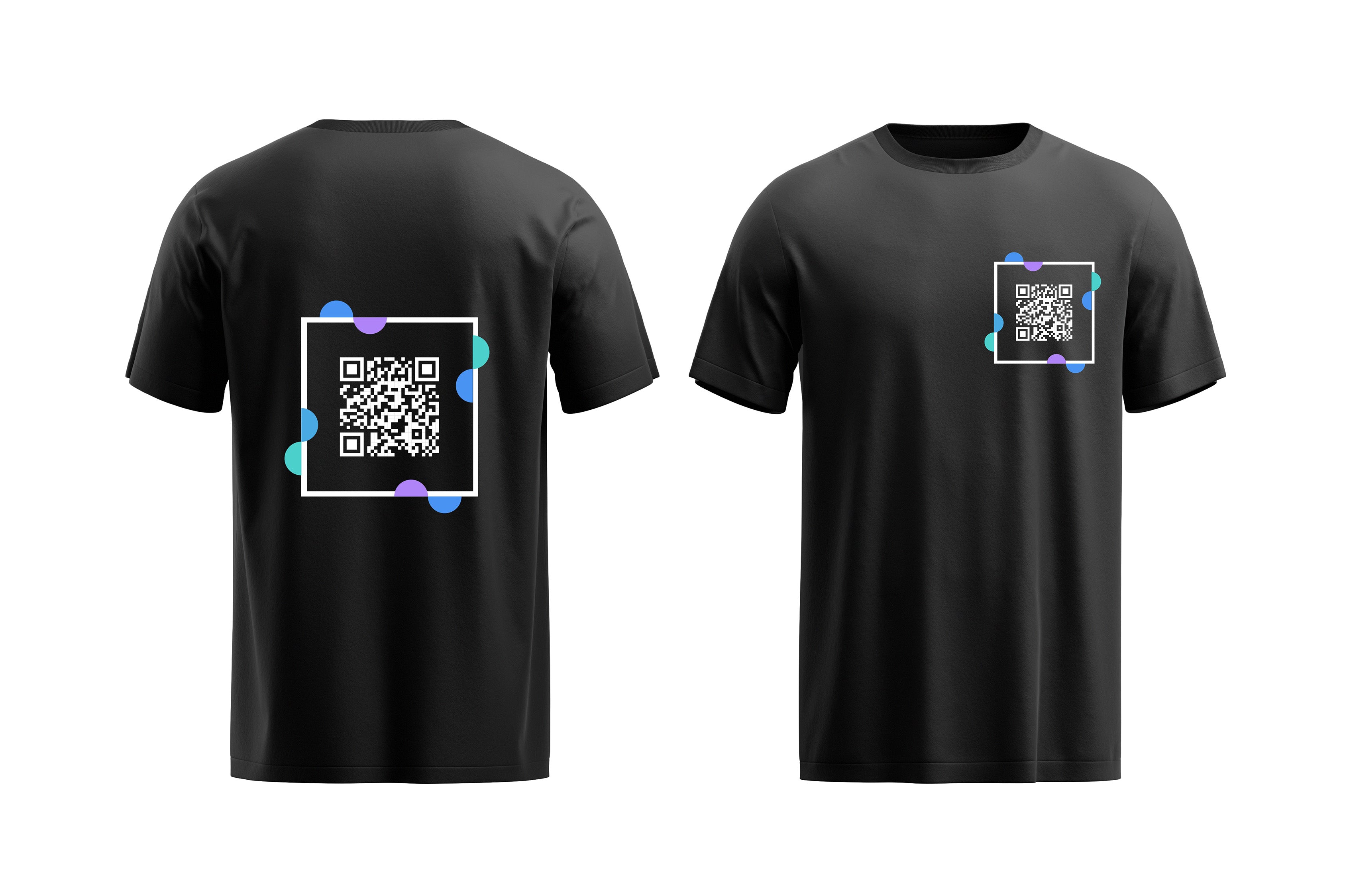Black QR Code T-Shirt