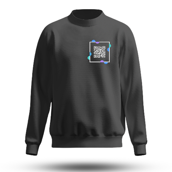 Black QR Code Sweatshirt