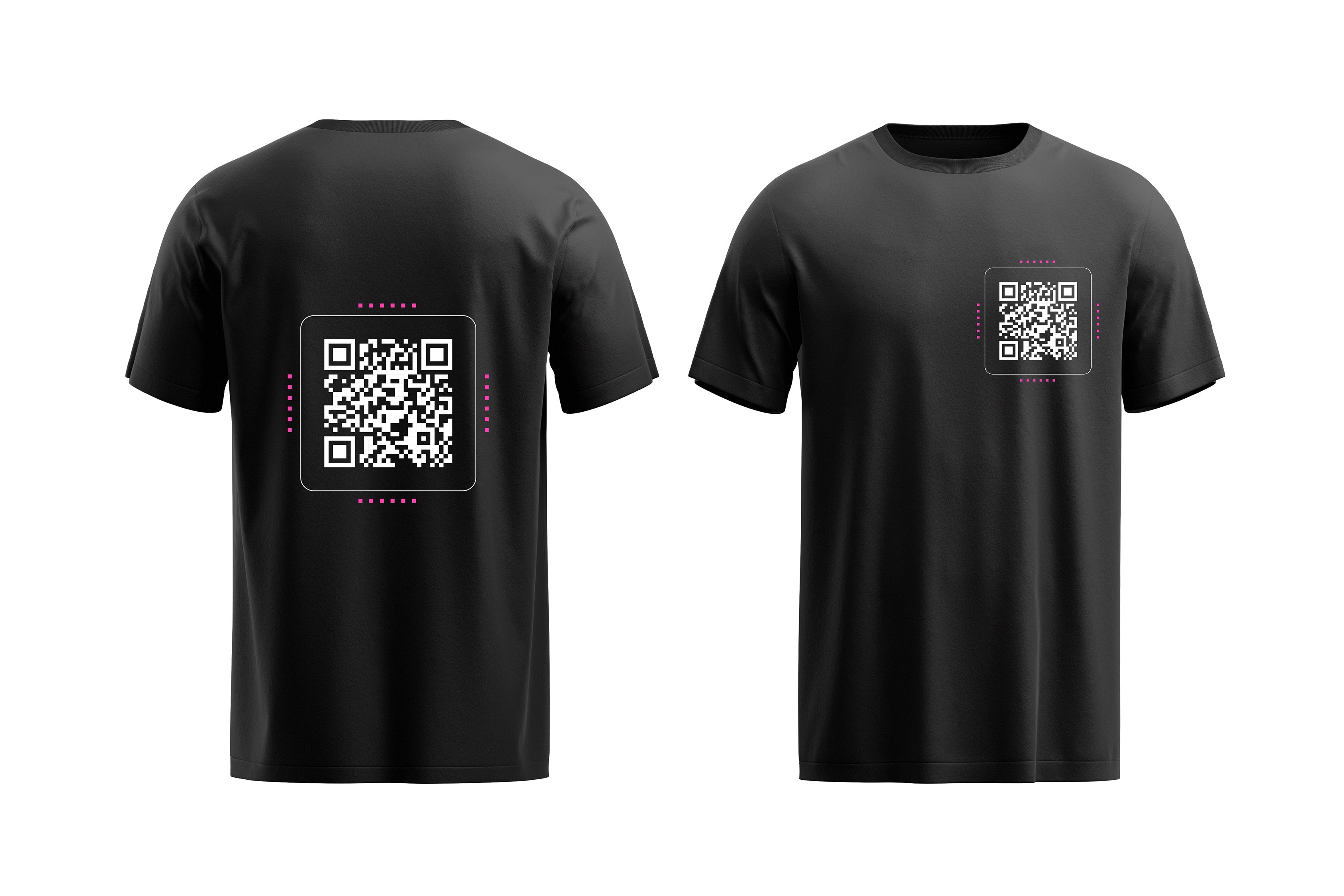Customizable Black QR Code T-Shirt