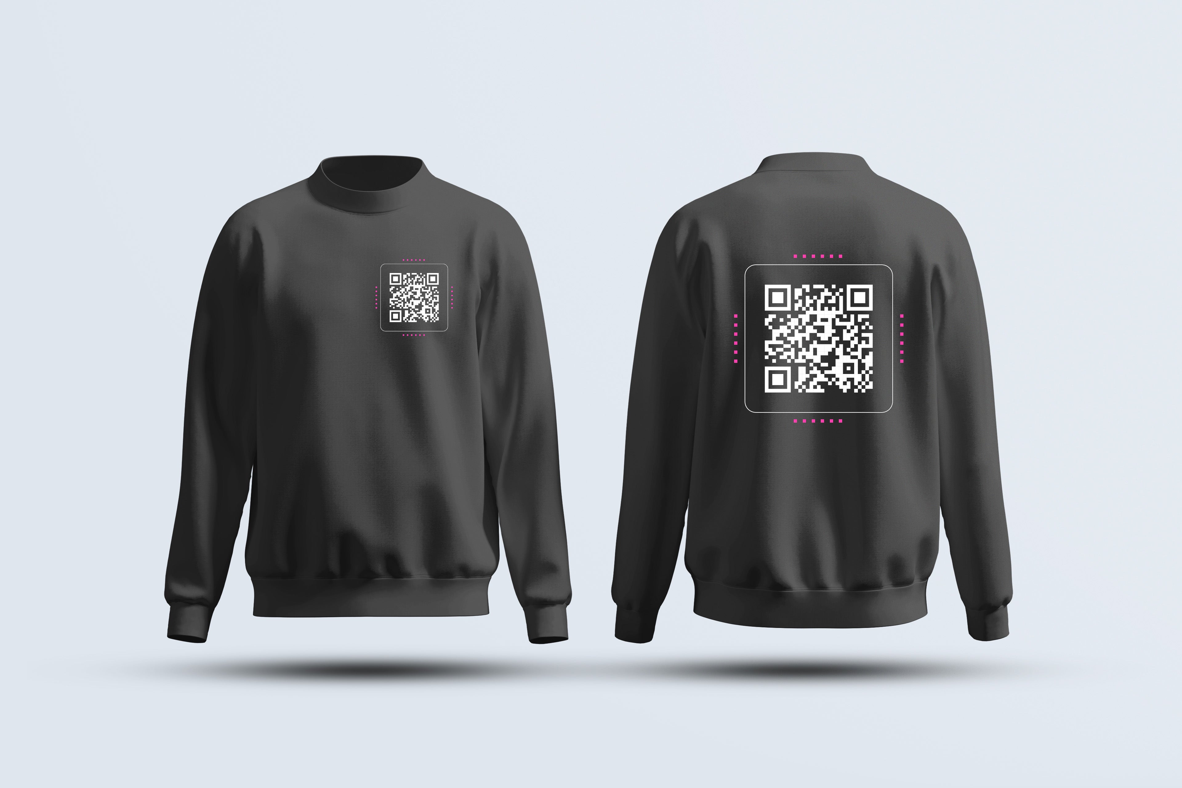 Black QR Code Sweatshirt