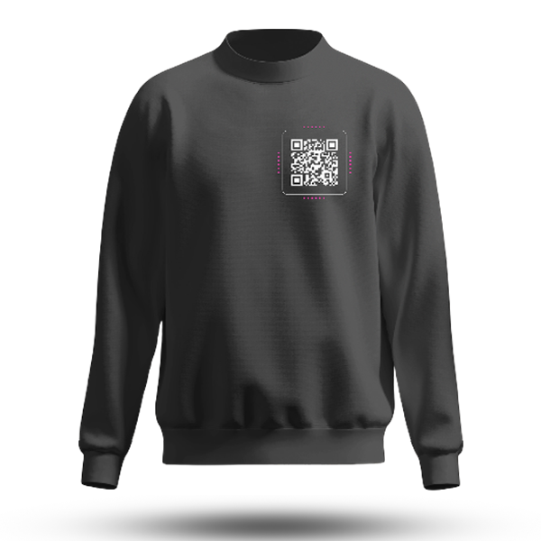 Black QR Code Sweatshirt