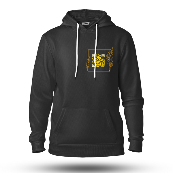 Black QR Code Hoodie