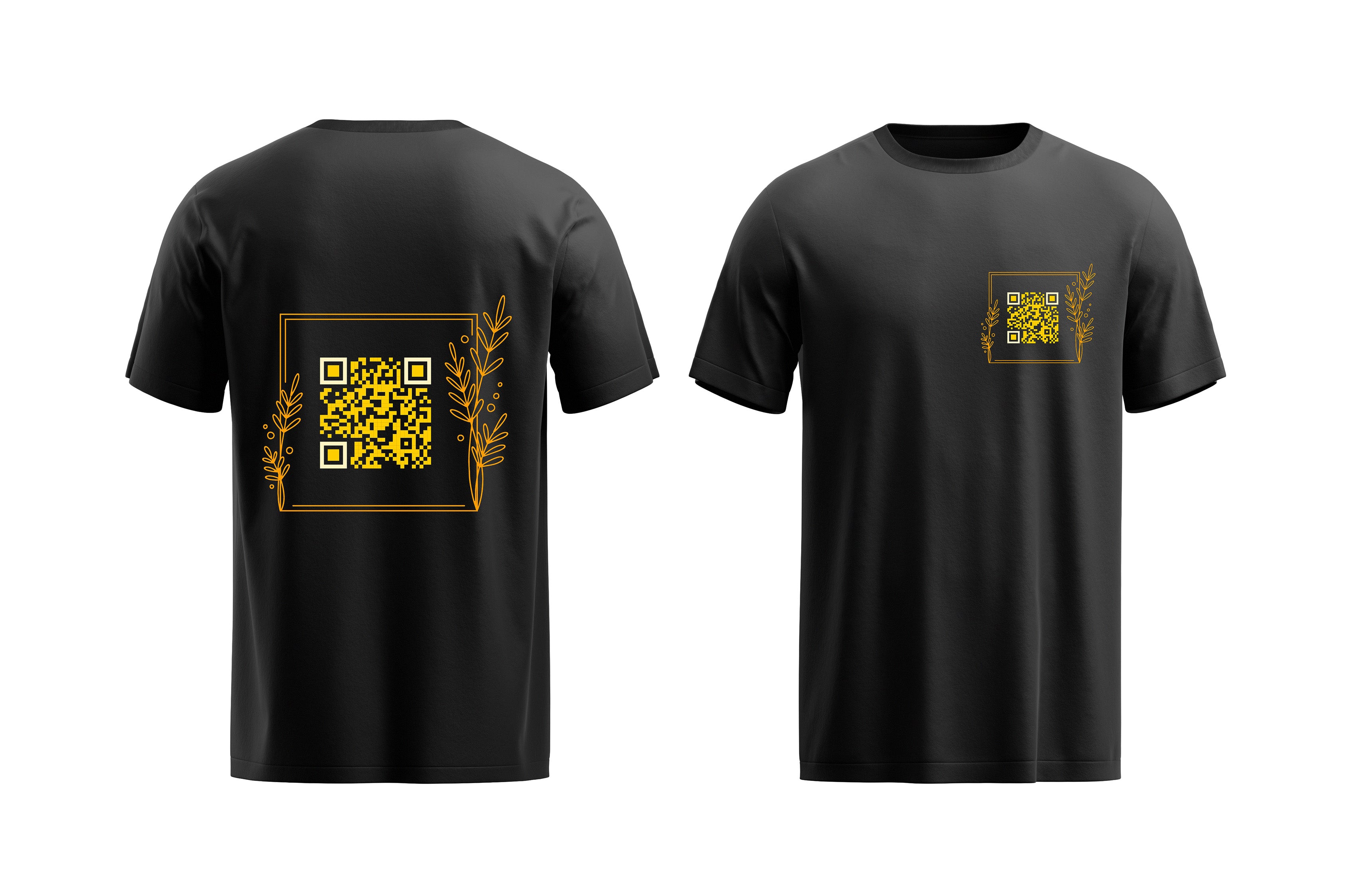 Customizable Black QR Code T-Shirt