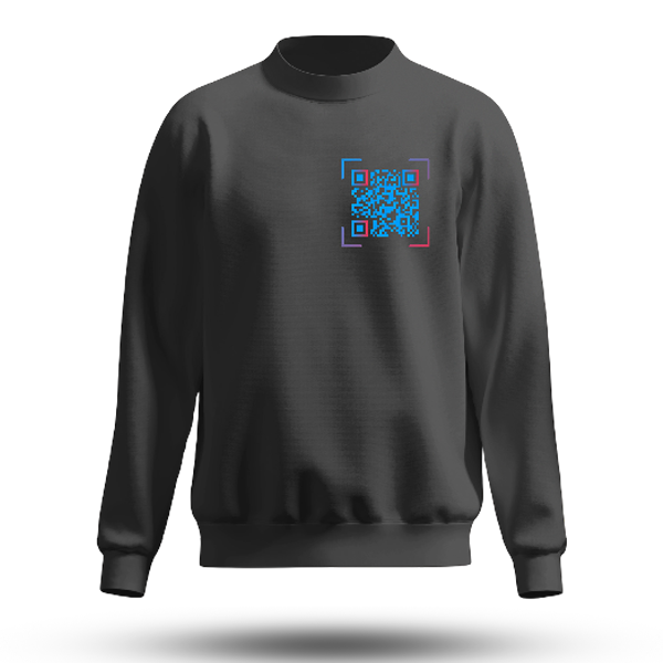 Black QR Code Sweatshirt
