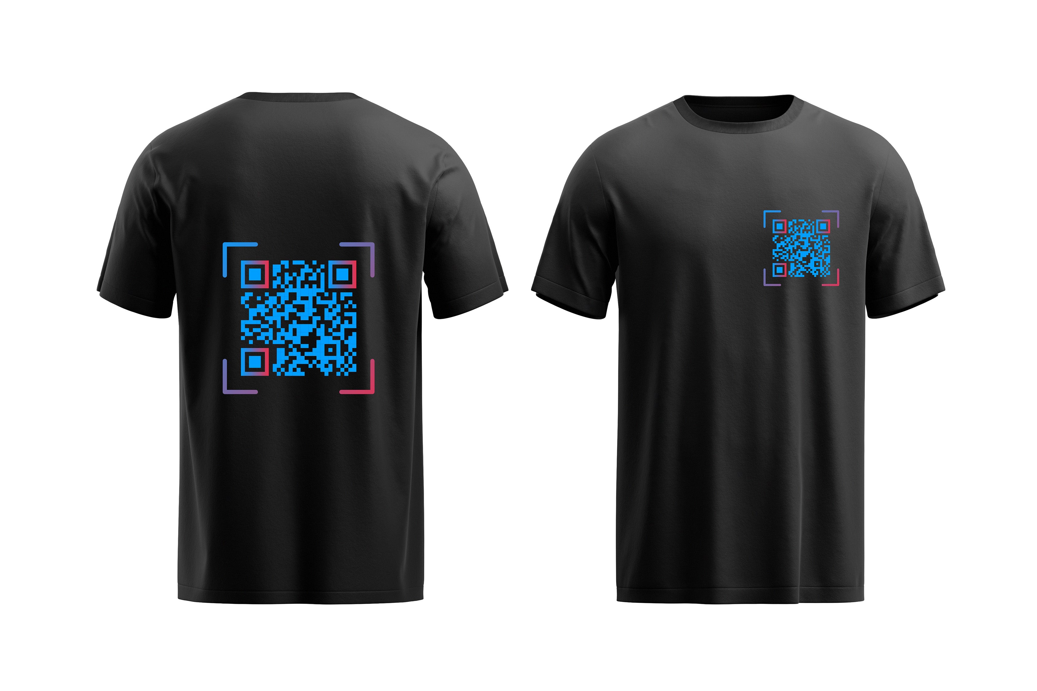 Black QR Code T-Shirt