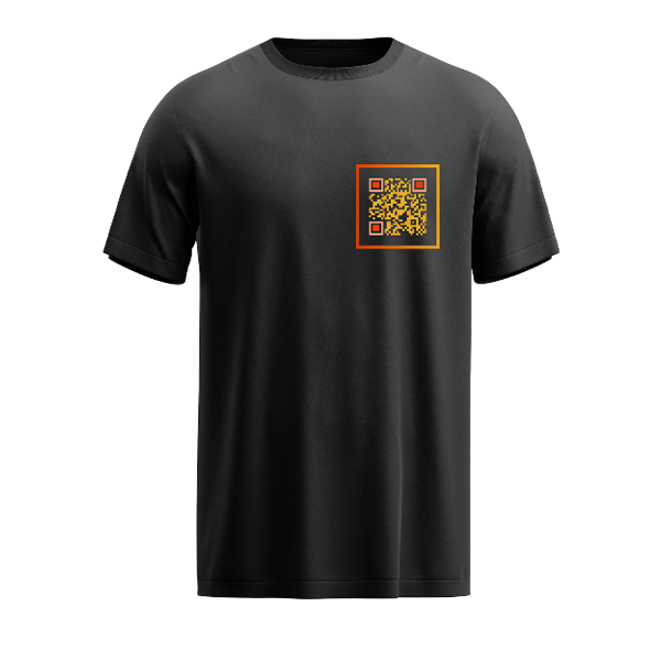 Black QR Code T-Shirt