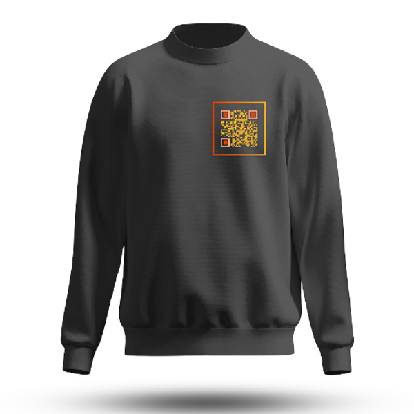 Black QR Code Sweatshirt