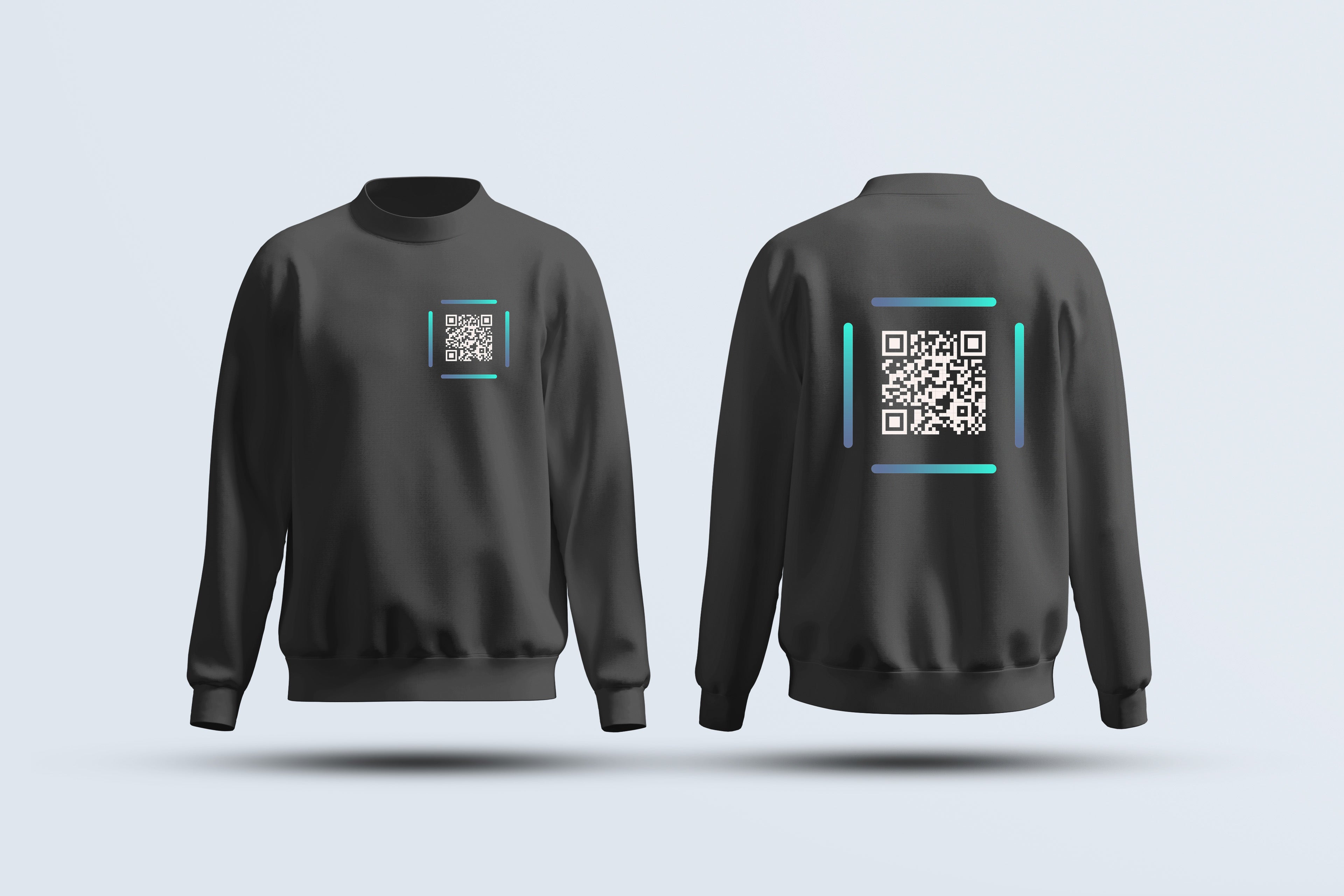 Black QR Code Sweatshirt