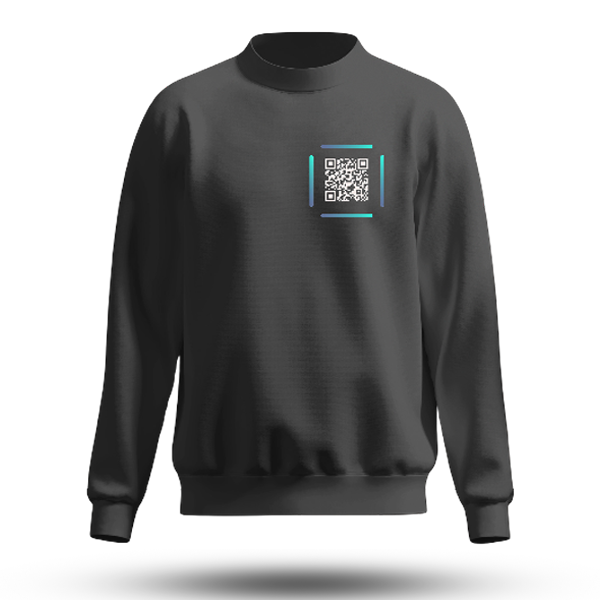 Black QR Code Sweatshirt
