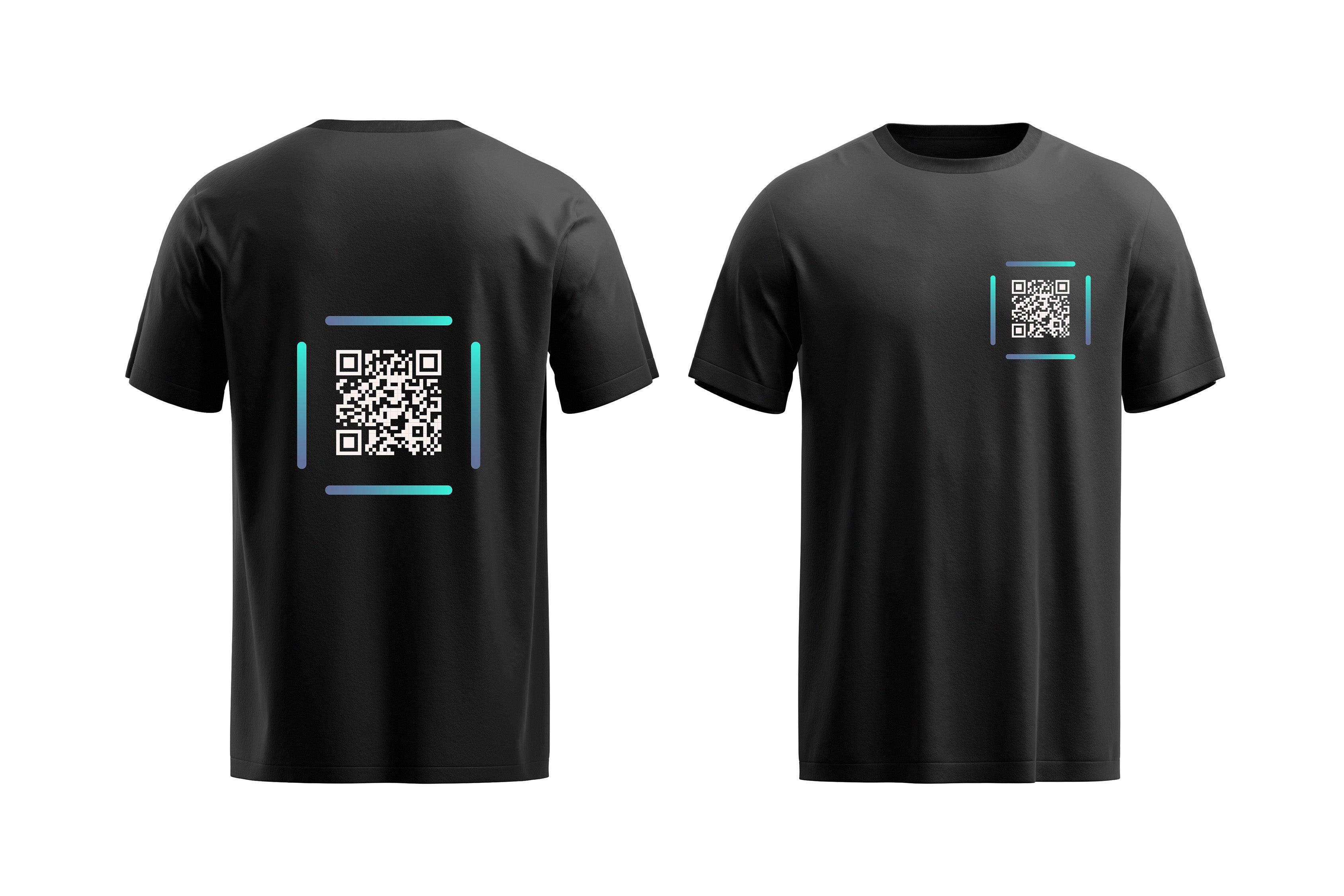 Black QR Code T-Shirt