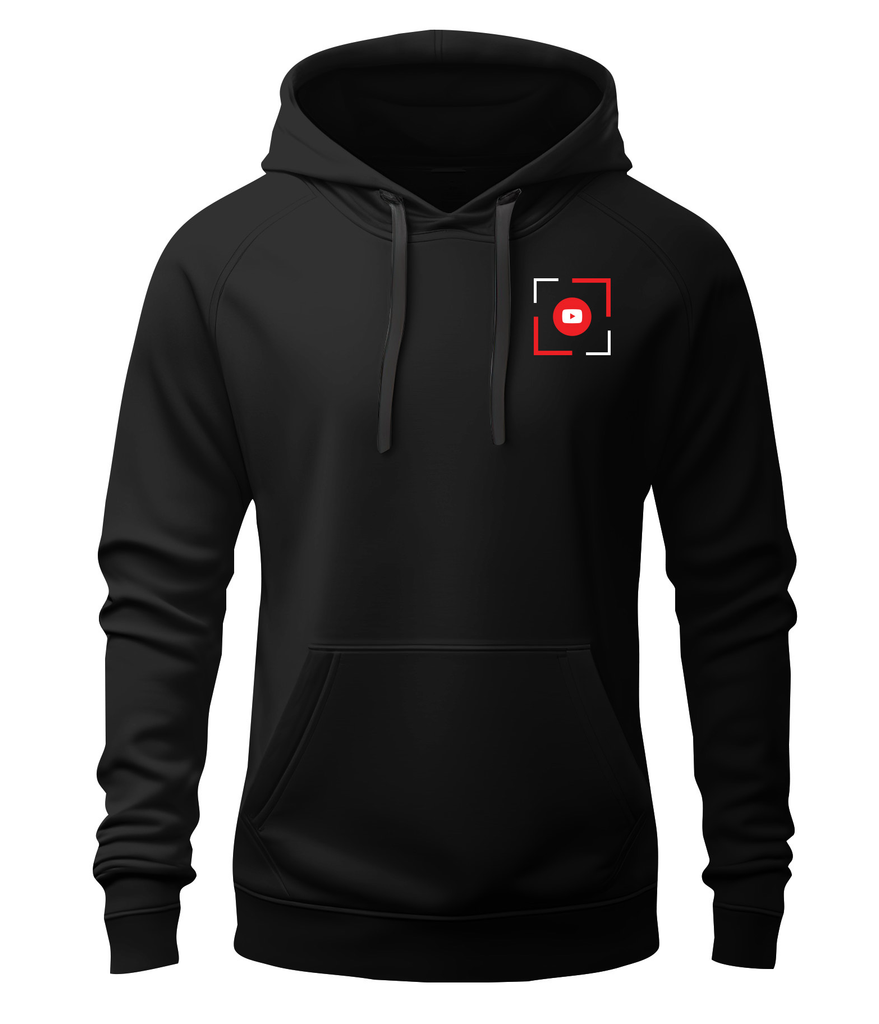 Black QR Code Hoodie - Main Image