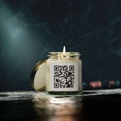 QR Code Candles-Custom QR code candles, updatable QR code candles for gifting, personalized candles with QR codes, scented candles with scannable QR codes, QR code candles for playlists and messages, custom QR code necklaces, personalized QR code jewelry, updatable QR code pendants, QR code necklaces for sharing memories, elegant QR code necklace gifts, custom QR code shorts, personalized activewear with QR codes, updatable QR code athletic shorts, QR code apparel for personal expression, trendy shorts with