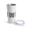 QR Code Tumbler-Custom QR code candles, updatable QR code candles for gifting, personalized candles with QR codes, scented candles with scannable QR codes, QR code candles for playlists and messages, custom QR code necklaces, personalized QR code jewelry, updatable QR code pendants, QR code necklaces for sharing memories, elegant QR code necklace gifts, custom QR code shorts, personalized activewear with QR codes, updatable QR code athletic shorts, QR code apparel for personal expression, trendy shorts with