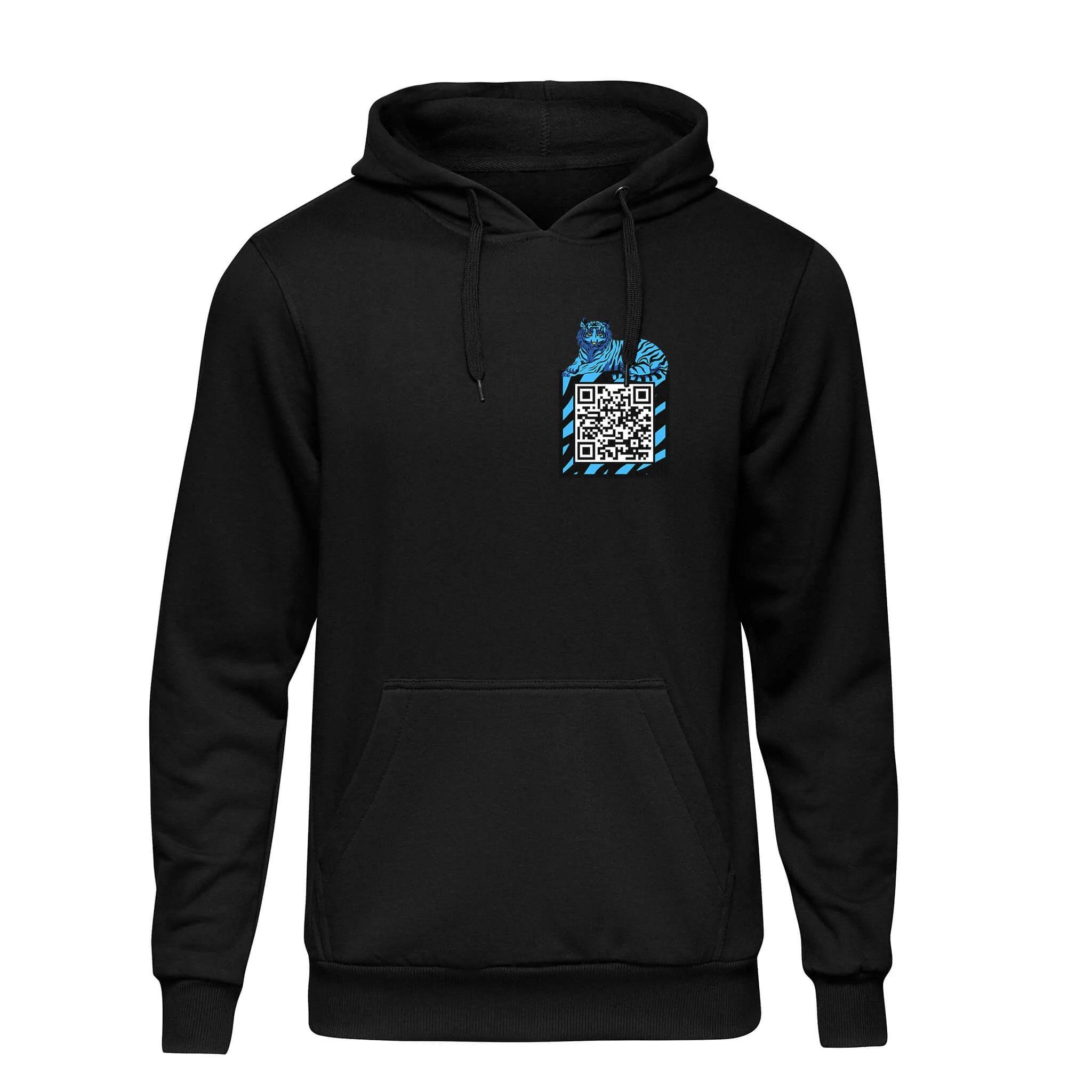 Black Changeable QR Savannah Hoodie | RESHRD Black Changeable QR Savannah Hoodie | RESHRD