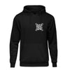 Black QR Streetwear Hoodie from RESHRD Scanner Collection with Front Chest Design