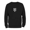 Black QR Streetwear Sweatshirt from RESHRD Explorer Collection with Front Central Emblem
