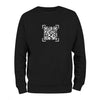 Black QR Streetwear Sweatshirt from RESHRD Scanner Collection with Front Central Design