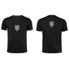 Black QR Streetwear T-Shirt from RESHRD Explorer Collection with Front & Back Central Emblem