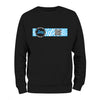 Black QR Sweatshirt from RESHRD Camouflage collection with Front White & Light Blue design