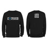 Black QR Sweatshirt from RESHRD Camouflage collection with Front & Back Black & White design