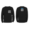 Black QR Code Sweatshirt-Custom QR code candles, updatable QR code candles for gifting, personalized candles with QR codes, scented candles with scannable QR codes, QR code candles for playlists and messages, custom QR code necklaces, personalized QR code jewelry, updatable QR code pendants, QR code necklaces for sharing memories, elegant QR code necklace gifts, custom QR code shorts, personalized activewear with QR codes, updatable QR code athletic shorts, QR code apparel for personal expression, trendy sh