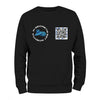 Black QR Sweatshirt-Custom QR code candles, updatable QR code candles for gifting, personalized candles with QR codes, scented candles with scannable QR codes, QR code candles for playlists and messages, custom QR code necklaces, personalized QR code jewelry, updatable QR code pendants, QR code necklaces for sharing memories, elegant QR code necklace gifts, custom QR code shorts, personalized activewear with QR codes, updatable QR code athletic shorts, QR code apparel for personal expression, trendy shorts 