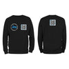 Black QR Sweatshirt-Custom QR code candles, updatable QR code candles for gifting, personalized candles with QR codes, scented candles with scannable QR codes, QR code candles for playlists and messages, custom QR code necklaces, personalized QR code jewelry, updatable QR code pendants, QR code necklaces for sharing memories, elegant QR code necklace gifts, custom QR code shorts, personalized activewear with QR codes, updatable QR code athletic shorts, QR code apparel for personal expression, trendy shorts 