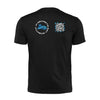 Black QR T-Shirt from RESHRD Roar collection with Back Black & Light Blue design