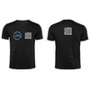 Black QR T-Shirt from RESHRD Roar collection with Front & Back Black & White design