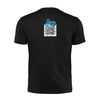 Black QR T-Shirt from RESHRD Savannah collection with Back White & Light Blue design
