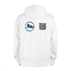 White QR Hoodie from RESHRD Roar collection with Back Black & White design