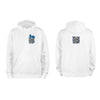 White QR Hoodie-Hoodies-RESHRD-QR Code Clothing, QR Code Clothes, QR Code Shirt, QR Code T-Shirt, QR Code Hoodies, QR Code Apparel, QR Code Platform, Custom QR Code Shirts, Custom QR Code Clothes, Custom QR Code Clothing, QR Code Shirts, QR Codes on Shirts, QR Code T-Shirts, Custom QR Code Hoodies, Funny QR Code Shirts, Interactive Apparel, RESHRD Updatable QR Clothing, One day at a time Tshirt, Custom QR code candles, Updatable QR code candles for gifting, Personalized candles with QR codes, Scented candle