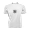White QR Streetwear T-Shirt from RESHRD Explorer Collection with Front Central Logo