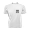 White QR Streetwear T-Shirt from RESHRD Explorer Collection with Front Chest Logo