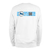 White QR Sweatshirt from RESHRD Camouflage collection with Back White & Light Blue design