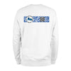 White QR Sweatshirt from RESHRD Camouflage collection with Back White & Navy Blue design