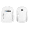 White QR Sweatshirt from RESHRD Camouflage collection with Front & Back Black & White design