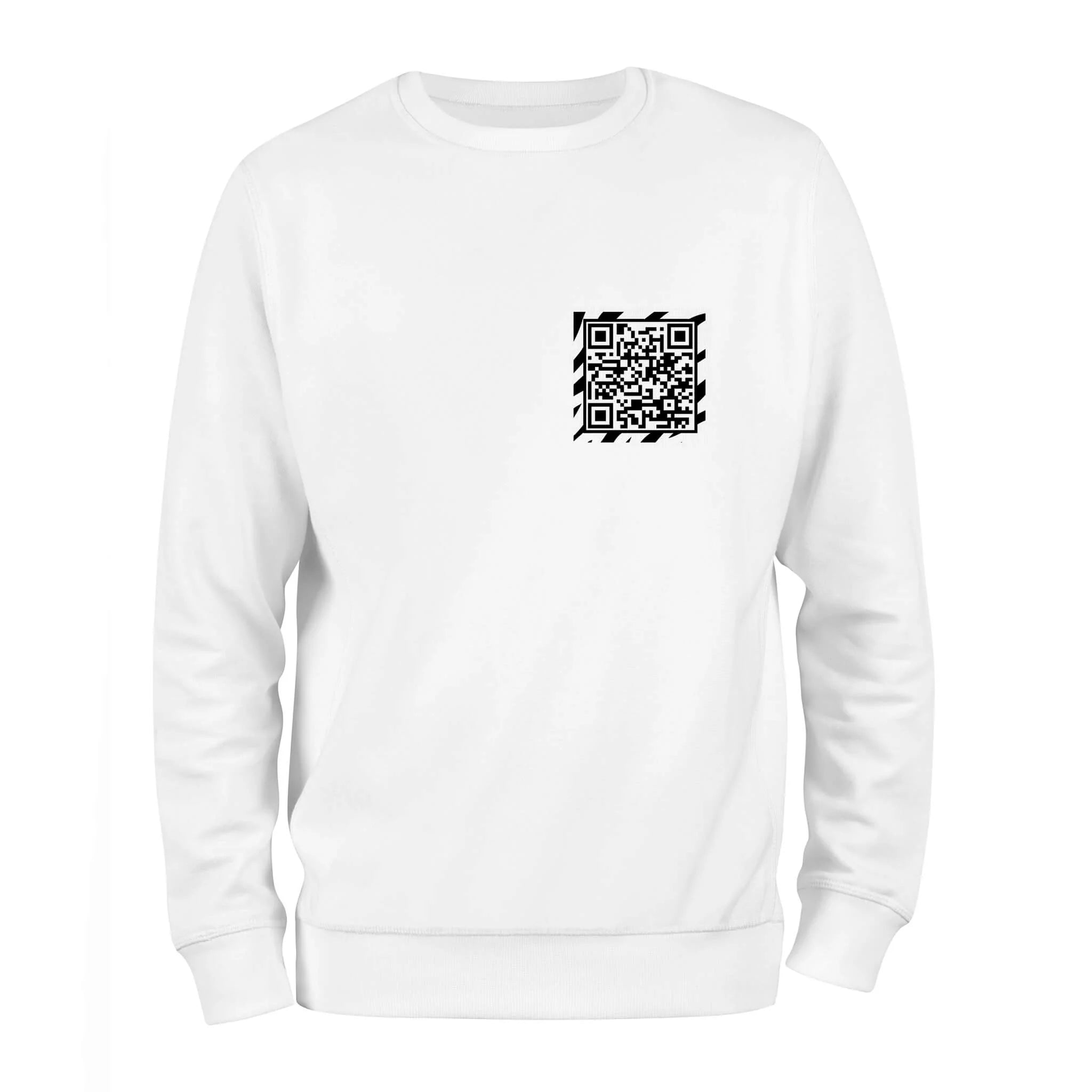White Changeable QR Jungle Sweatshirt RESHRD