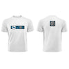 White QR T-Shirt from RESHRD Camouflage collection with Front & Back Black & Light Blue design