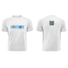 White QR T-Shirt from RESHRD Camouflage collection with Front & Back White & Light Blue design