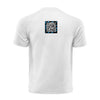 White QR T-Shirt from RESHRD Jungle collection with Back Black & Light Blue design